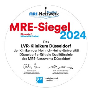 Zur Seite des Gesundheitsamts Düsseldorf und der Verleihung des MRE Siegels