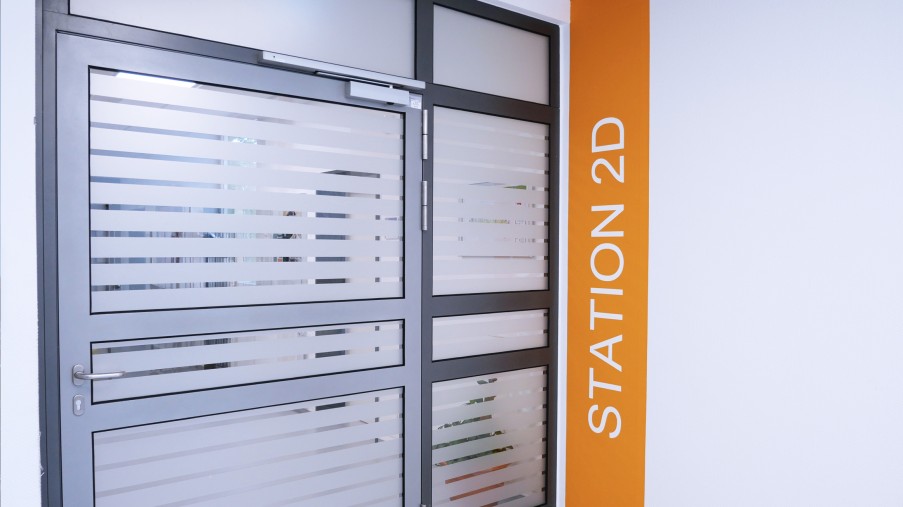 Eingang der Station 2D