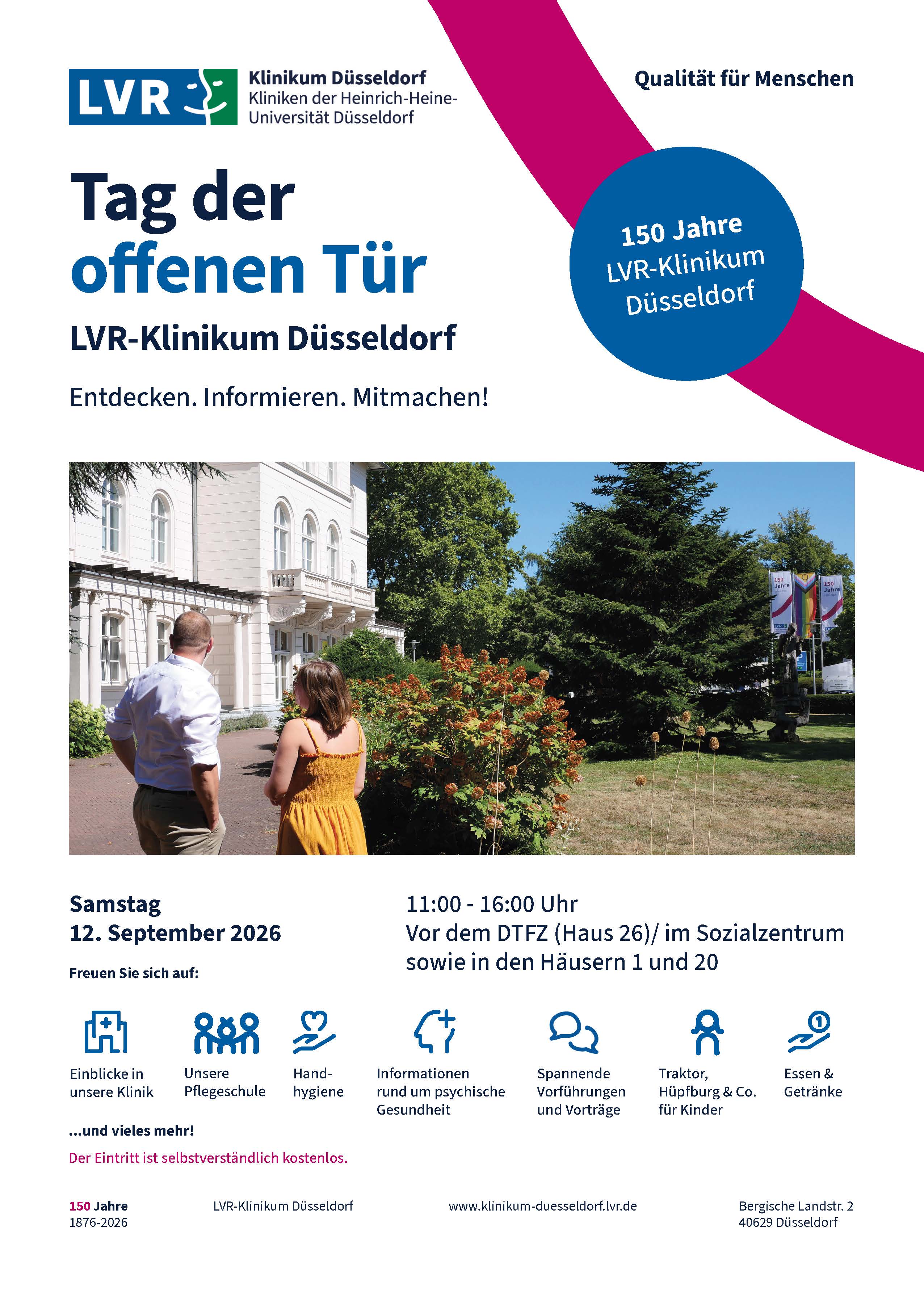 Auf dem Plakat gibt es alle Informationen zum Tag der offenen Tür am 12. September 