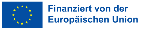 Logo mit dem Titel Finanziert von der Europ&auml;ischen Union